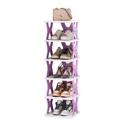 275 mm² x 95 cm High 6 Layer Foldable Retracting Shoe Rack – Compact & Durable