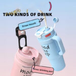 New Original Insulated Stanley Mug 1.2 L — Vacuum Insulated, Leak-Proof with Hand & Straw Lid