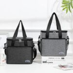 Large Capacity Outdoor Aluminium Foil Insulated Lunch Bag – Thermal Picnic Cooler