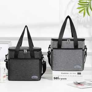 Large Capacity Outdoor Aluminium Foil Insulated Lunch Bag – Thermal Picnic Cooler