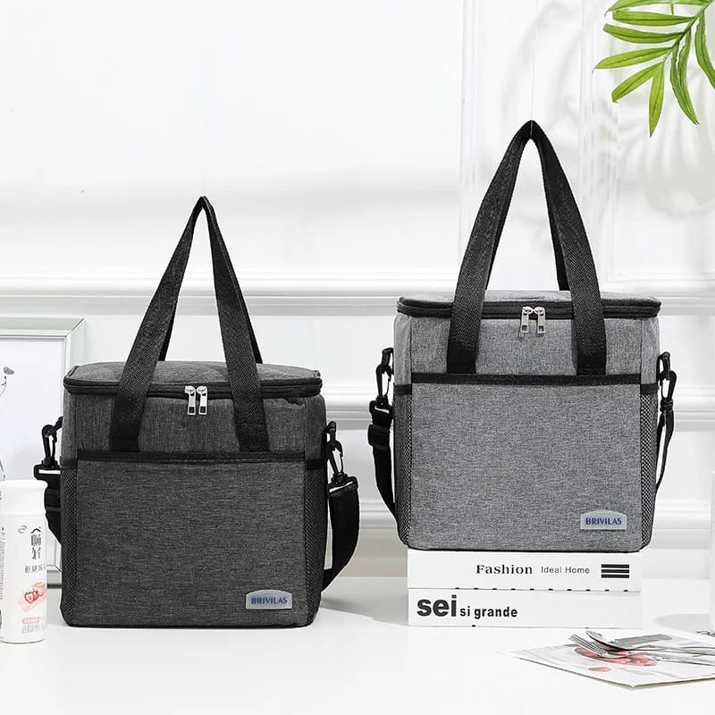 Large Capacity Outdoor Aluminium Foil Insulated Lunch Bag Large Capacity Outdoor Aluminium Foil Insulated Lunch Bag – Thermal Picnic Cooler