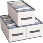 8-Grid Jeans Compartment Storage Box – Stackable, Washable Drawer Divider
