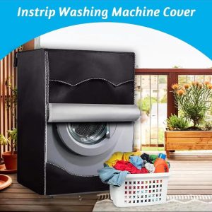 Front load washing machine cover – 60×65×85 cm, Waterproof & Dustproof, Black, with Zipper