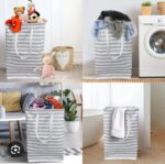 72L Framed Foldable Strong Canvas Laundry Basket