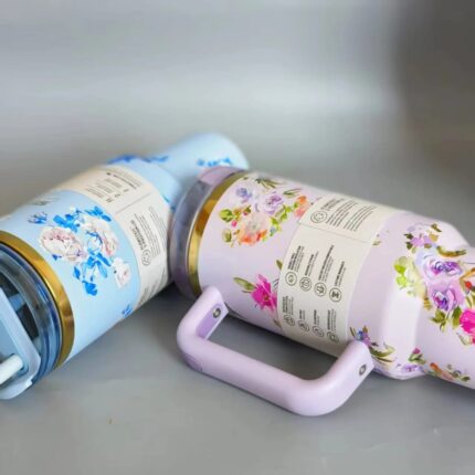 Original Floral Stanley Mug – 1.2 L Vacuum Insulated Tumbler with Straw Lid