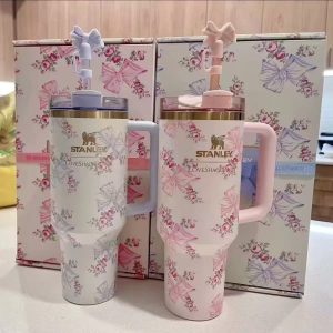 Original LoveShack Stanley Tumbler Floral – 1.18 L | Keeps Hot 7 Hrs, Cold 11 Hrs, Iced 2 Days