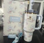 Original LoveShack Stanley Tumbler Floral – 1.18 L | Keeps Hot 7 Hrs, Cold 11 Hrs, Iced 2 Days