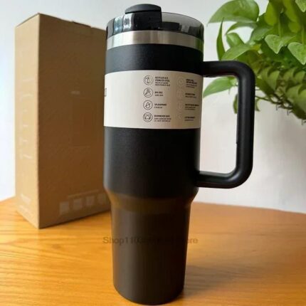 Stanley Travel Mug 1.2L – Insulated Stainless Steel Tumbler with Handle & Straw Lid