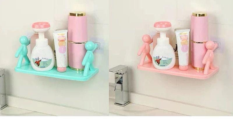 Bathroom Villain Shelf Organizer Bathroom Villain Shelf Organizer – Adhesive Corner Shower Caddy for Shampoo & Gel
