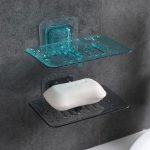 Acrylic Single Soap Dish – Wall-Mountable with Excellent Drainage