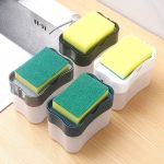 Kitchen Soap Pump & Sponge Holder 2-in-1