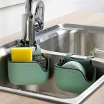 Kitchen Sink Organizer – Rubber Adjustable Buckle Draining Caddy