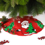 Christmas Tree Skirt 62 cm – Santa Claus Cartoon Xmas Mat
