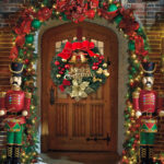 30 cm Cypress Front Door Christmas Wreath Hanging Wreath Decoration Ornament