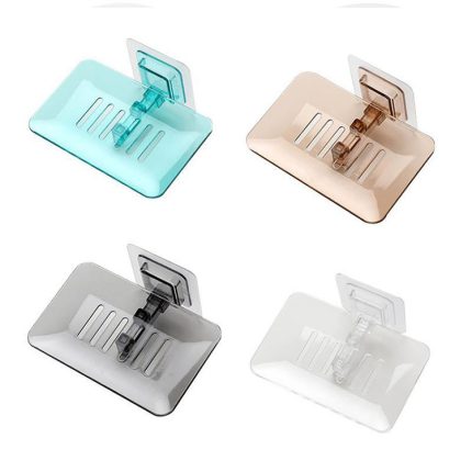 Acrylic Single Soap Dish – Wall-Mountable with Excellent Drainage