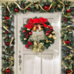 30 cm Cypress Front Door Christmas Wreath Hanging Wreath Decoration Ornament