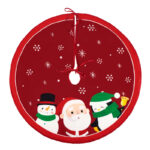 Christmas Tree Skirt 62 cm – Santa Claus Cartoon Xmas Mat