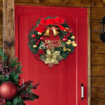 30 cm Cypress Front Door Christmas Wreath Hanging Wreath Decoration Ornament