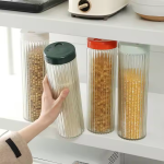 Acrylic Spaghetti/Noodles Storage Jar – Airtight Transparent Kitchen Canister