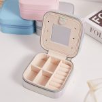 Travel Jewellery Box – PU Leather Double-Layer Storage