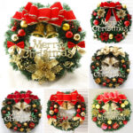 30 cm Cypress Front Door Christmas Wreath Hanging Wreath Decoration Ornament