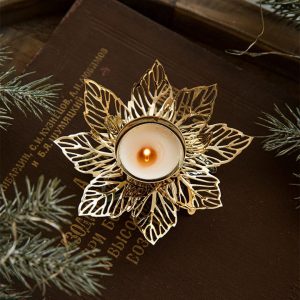 Decorations for Christmas Versatile Holiday Candle Holder – Snowflake Dining Table Decor