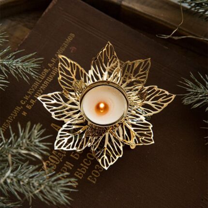 Decorations for Christmas Versatile Holiday Candle Holder – Snowflake Dining Table Decor