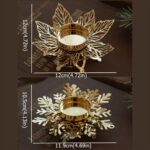 Decorations for Christmas Versatile Holiday Candle Holder – Snowflake Dining Table Decor