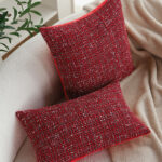 New Christmas Pillowcase | Modern Simple Red Festive Cushion Cover for Living Room Sofa