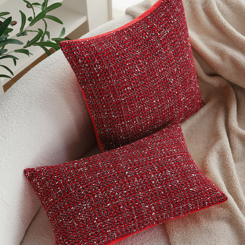 New Christmas Pillowcase | Modern Simple Red Festive Cushion Cover for Living Room Sofa New Christmas Pillowcase | Modern Simple Red Festive Cushion Cover for Living Room Sofa