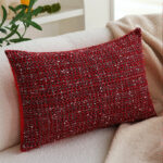 New Christmas Pillowcase | Modern Simple Red Festive Cushion Cover for Living Room Sofa