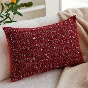 New Christmas Pillowcase | Modern Simple Red Festive Cushion Cover for Living Room Sofa
