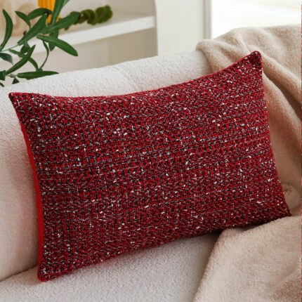 New Christmas Pillowcase | Modern Simple Red Festive Cushion Cover for Living Room Sofa