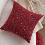 New Christmas Pillowcase | Modern Simple Red Festive Cushion Cover for Living Room Sofa
