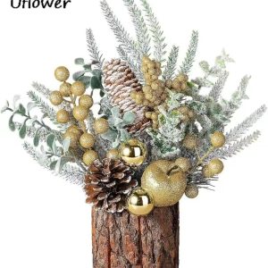 Tabletop Mini Christmas Tree Stump Decoration