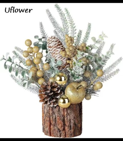 Tabletop Mini Christmas Tree Stump Decoration