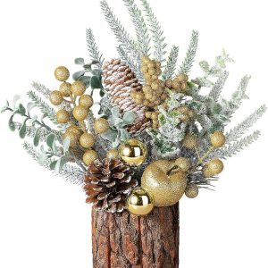 Tabletop Mini Christmas Tree Stump Decoration