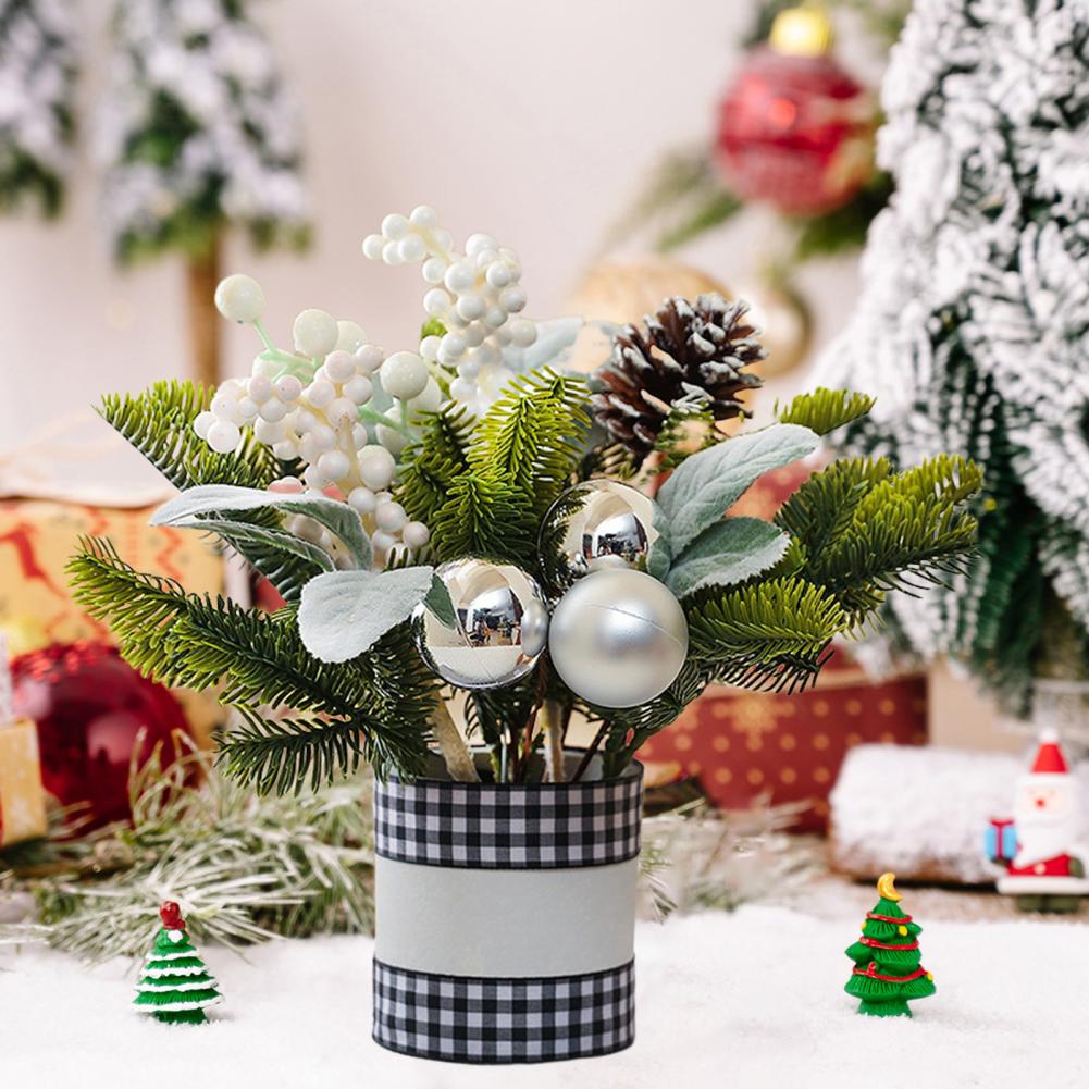 Pine Branches Xmas Flower Decor Xmas Tree