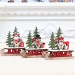 Santa Claus Sleigh Ornament – Desk Topper DIY Wooden Craft Christmas Decoration