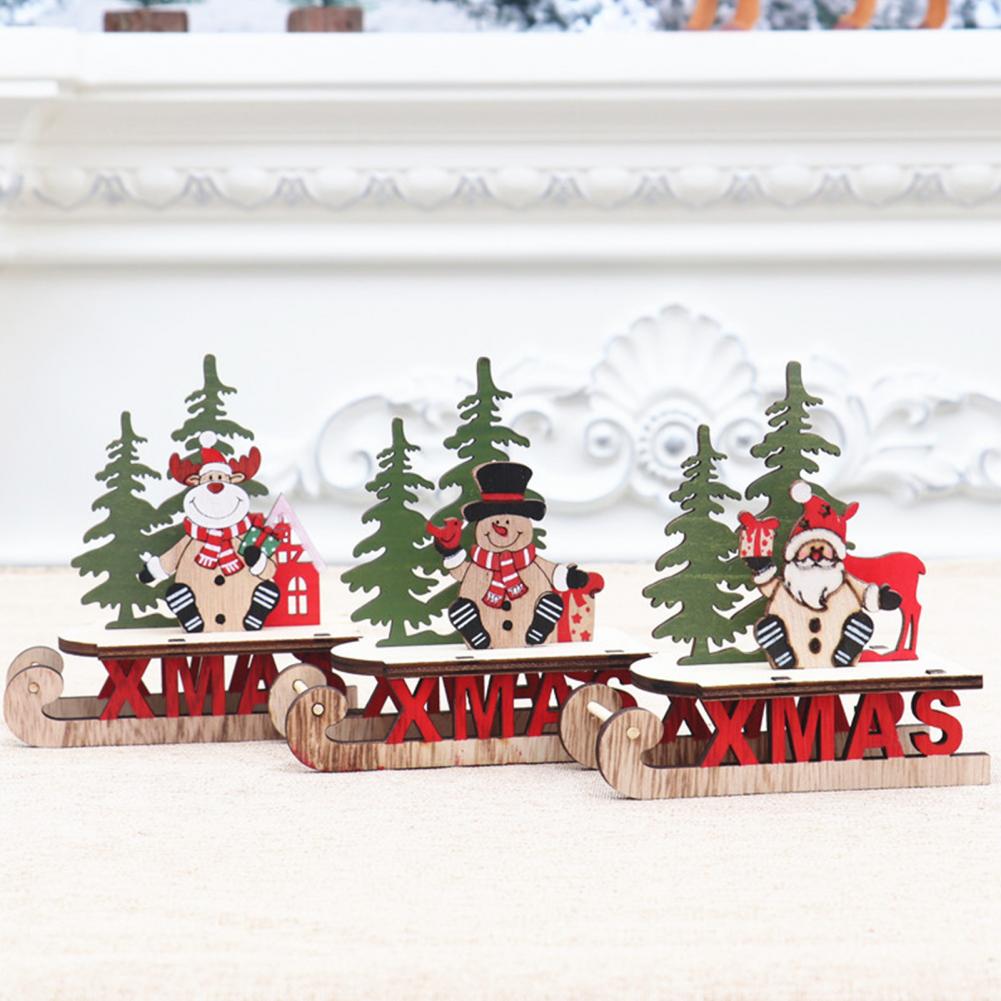 Santa Claus Sleigh Ornament – Desk Topper DIY Wooden Craft Christmas Decoration Santa Claus Sleigh Ornament – Desk Topper DIY Wooden Craft Christmas Decoration
