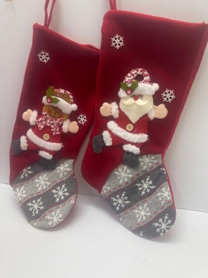 Christmas Cute Socks – Red with Toy Motif
