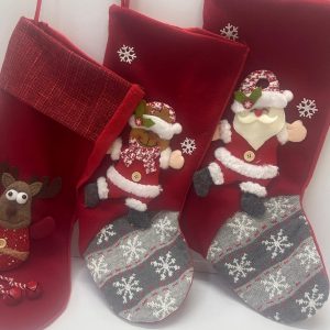 Christmas Cute Socks – Red with Toy Motif