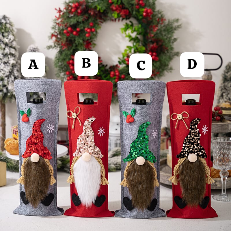 Faceless Wine Bottle Bag – Luxurious Festive Wine Gift Carrier