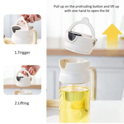 Cruet Automatic Oil Dispenser 600 ml Thick Glass