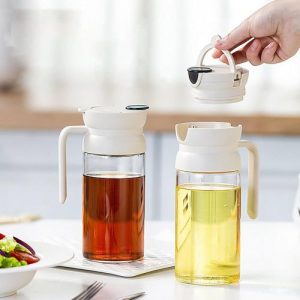 Cruet Automatic Oil Dispenser 600 ml Thick Glass