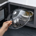 Microwave Splatter Cover with Transparent Base Plate – Acrylic, Heat-Resistant, BPA-Free