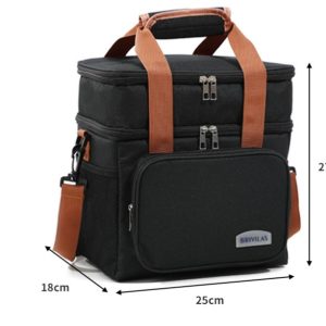 Brivilas Double-Layer Insulated Lunch Bag