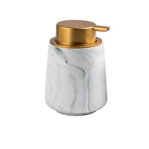Nordic Marble Pattern Soap Dispenser 400ml Ceramic