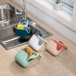 Kitchen Sink Organizer – Rubber Adjustable Buckle Draining Caddy