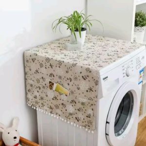 Fridge/Washing Machine Dust Cover – Cotton 54×130 cm Multipurpose Appliance Protector